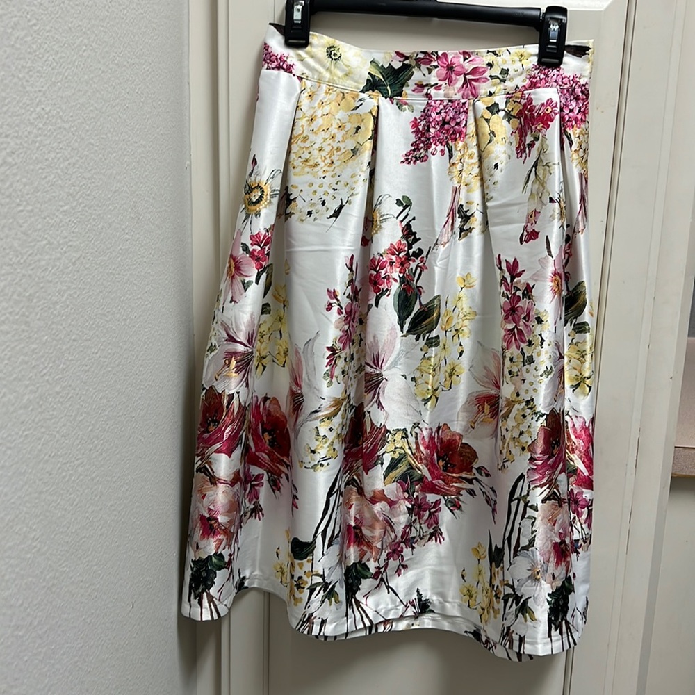 Floral Skirt Made In Italy